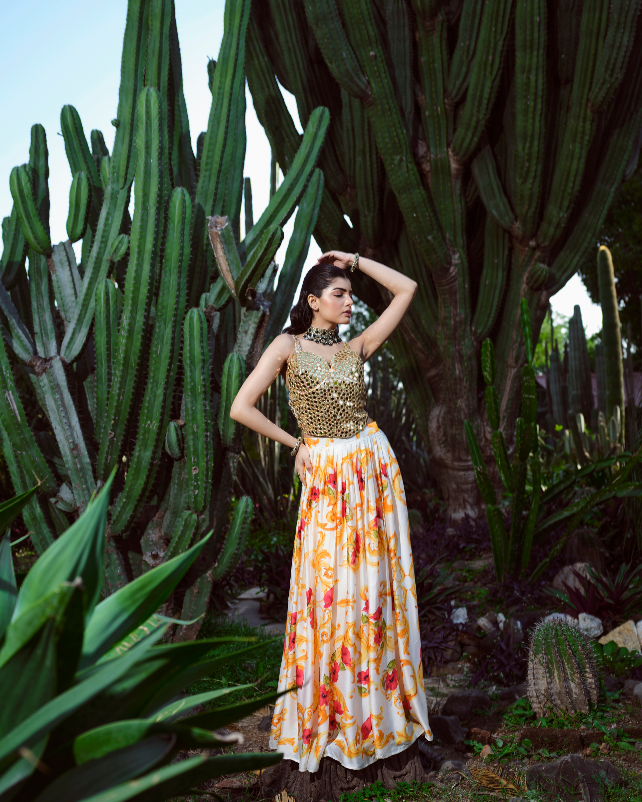 Fiore Maestro Ensemble corset set with pleated skirt