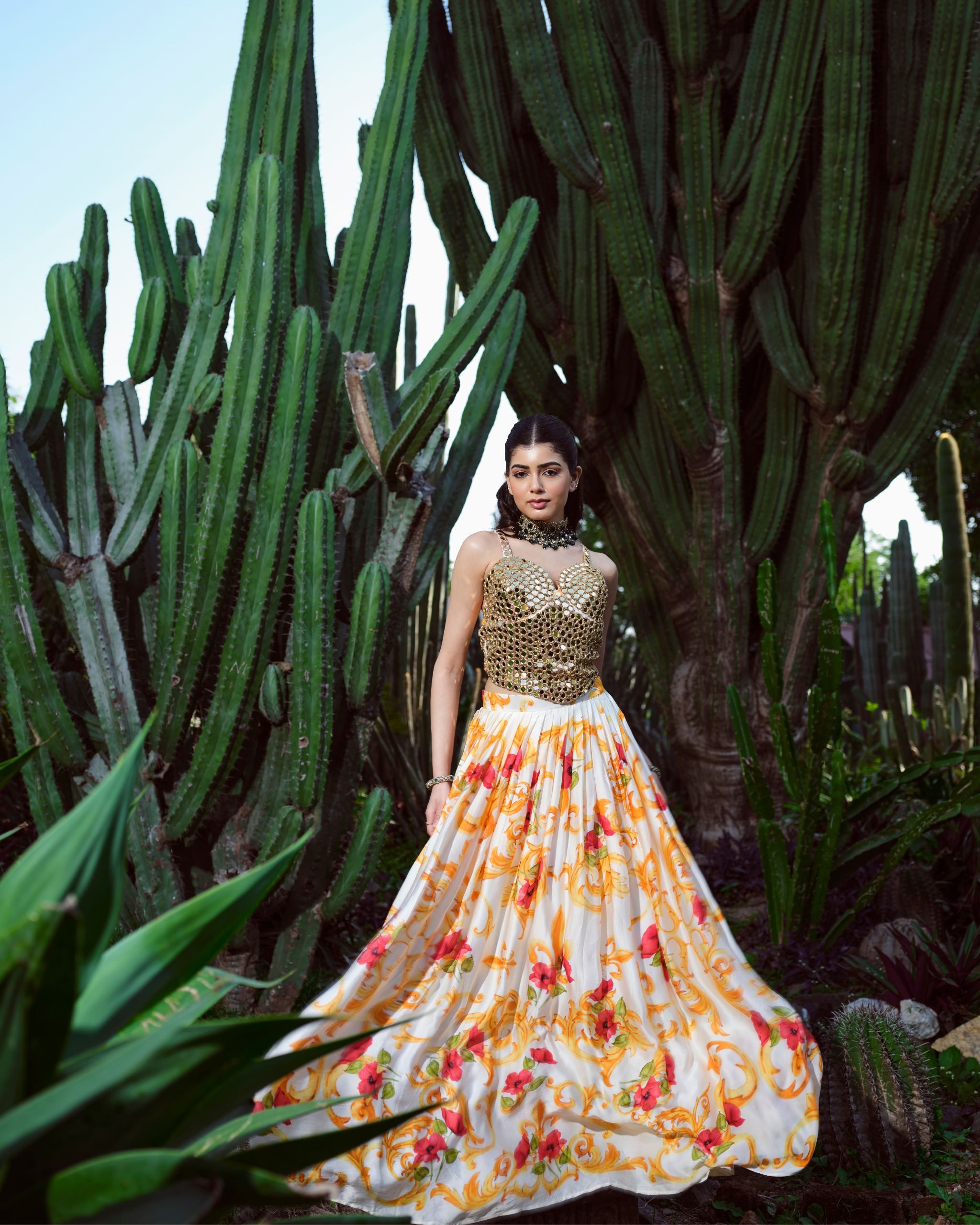 Fiore Maestro Ensemble corset set with pleated skirt