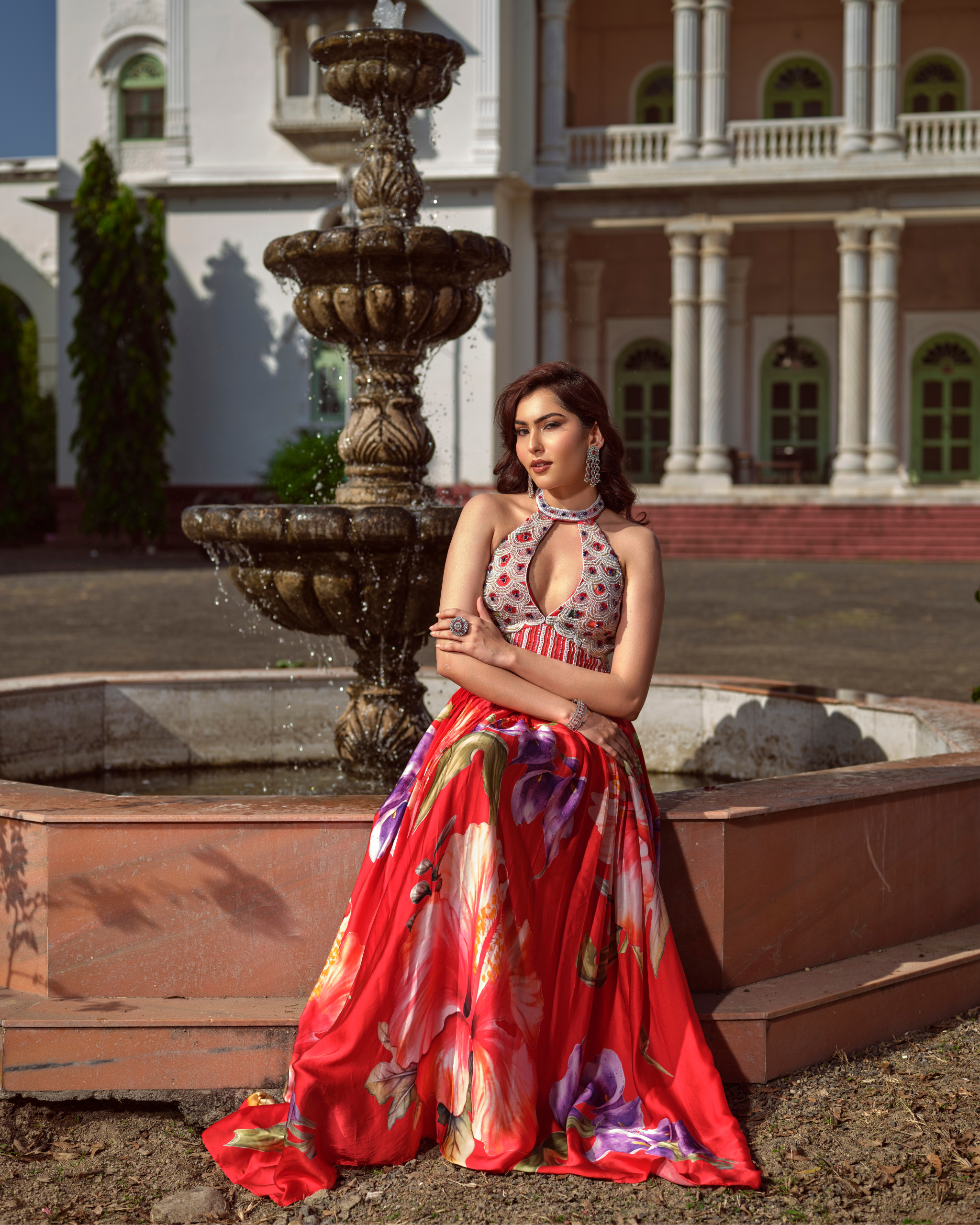 Stile floreale corsetteria paired with Roseto skirt