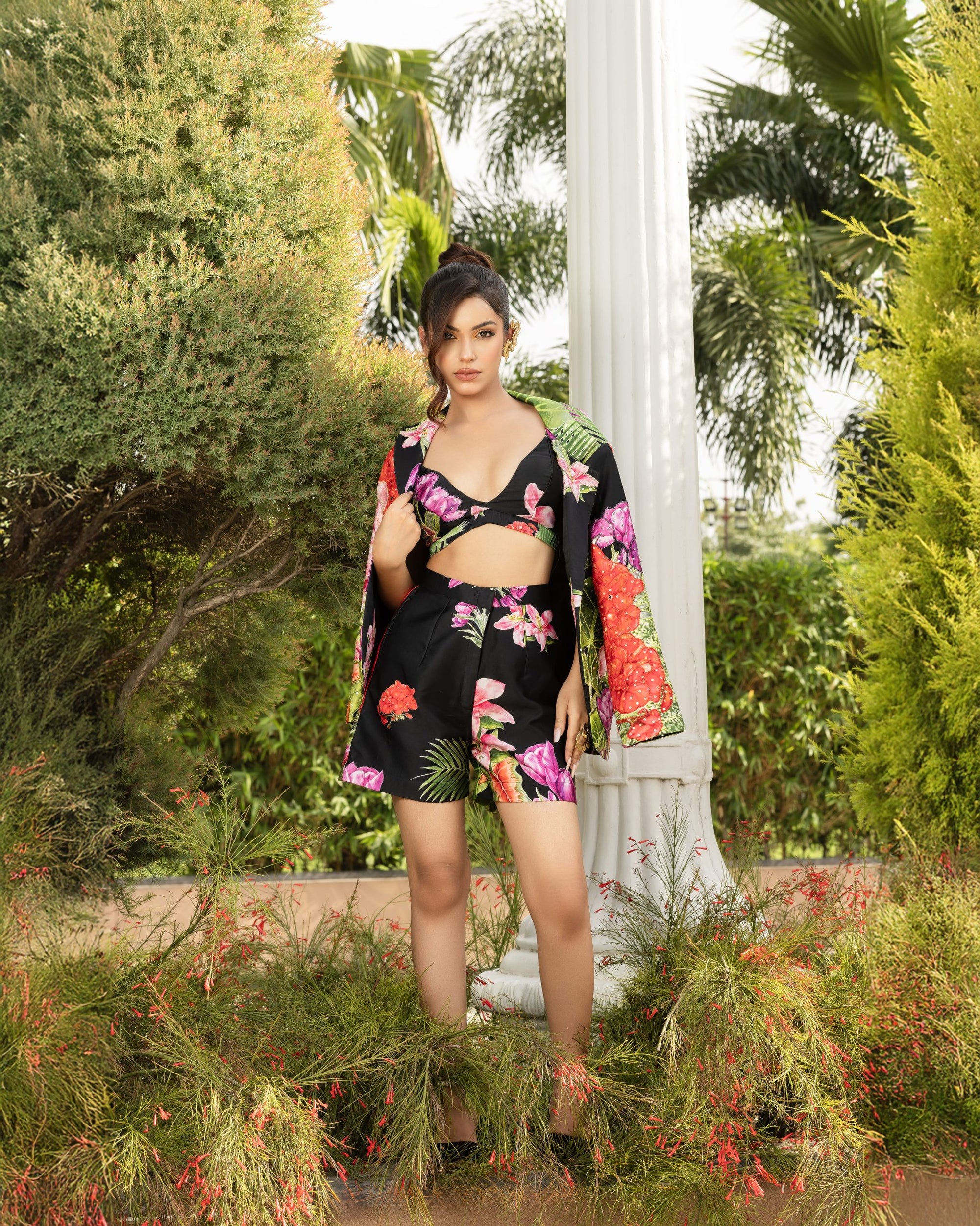 Hand Embroidered Blazer Set