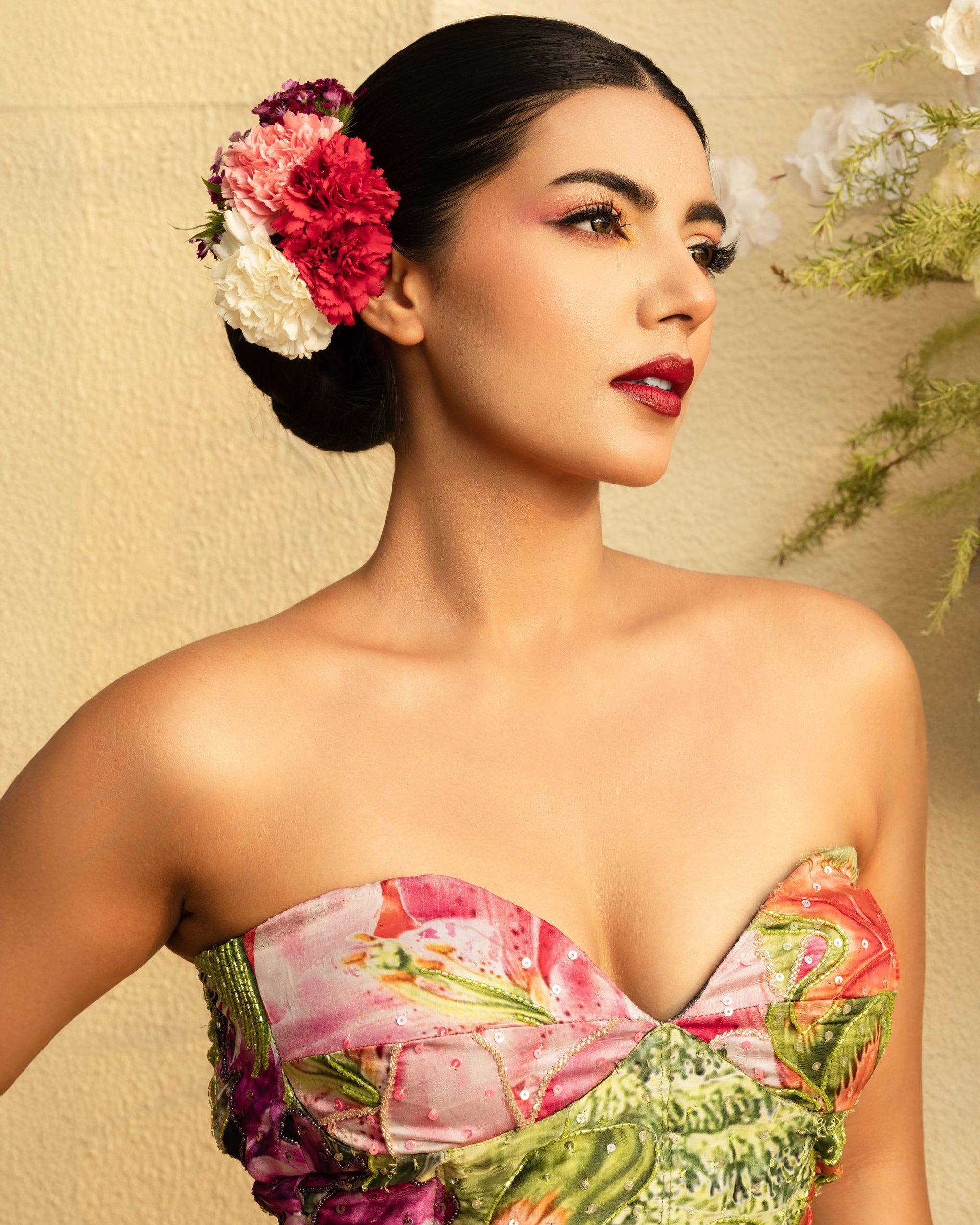 Hand Embroidered Corset with Dhoti