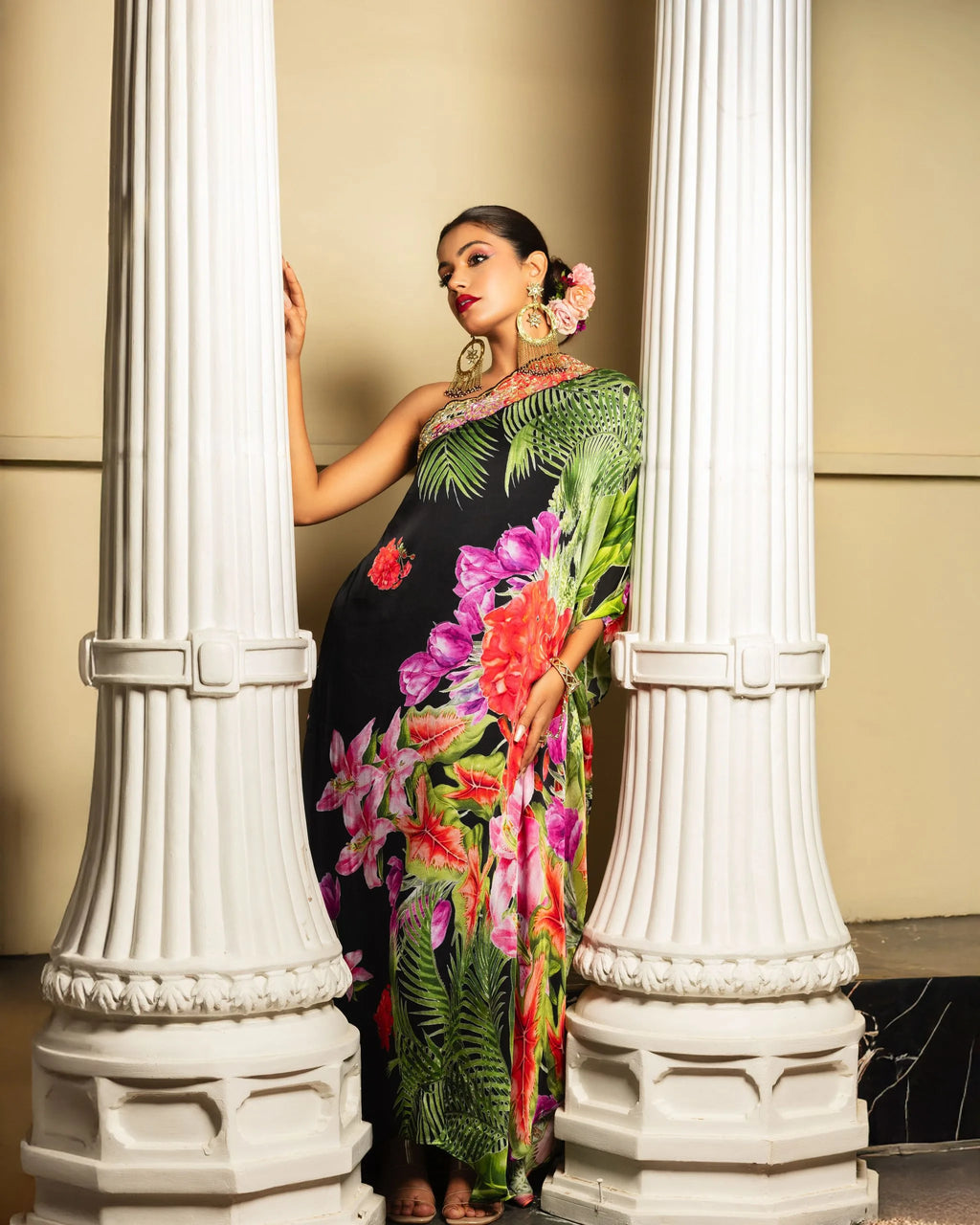 One Shoulder Kaftan