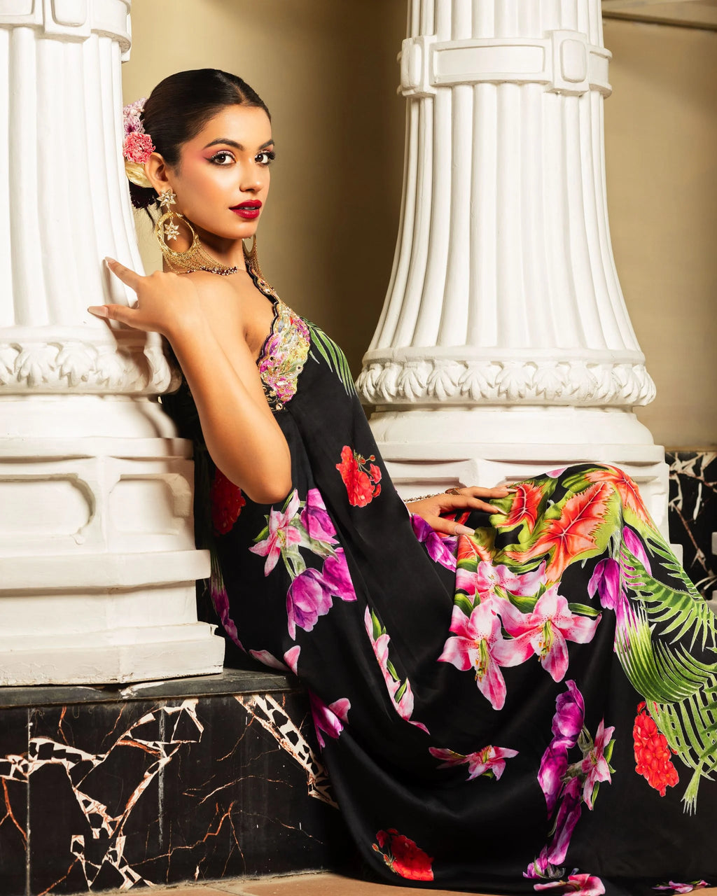 One Shoulder Kaftan