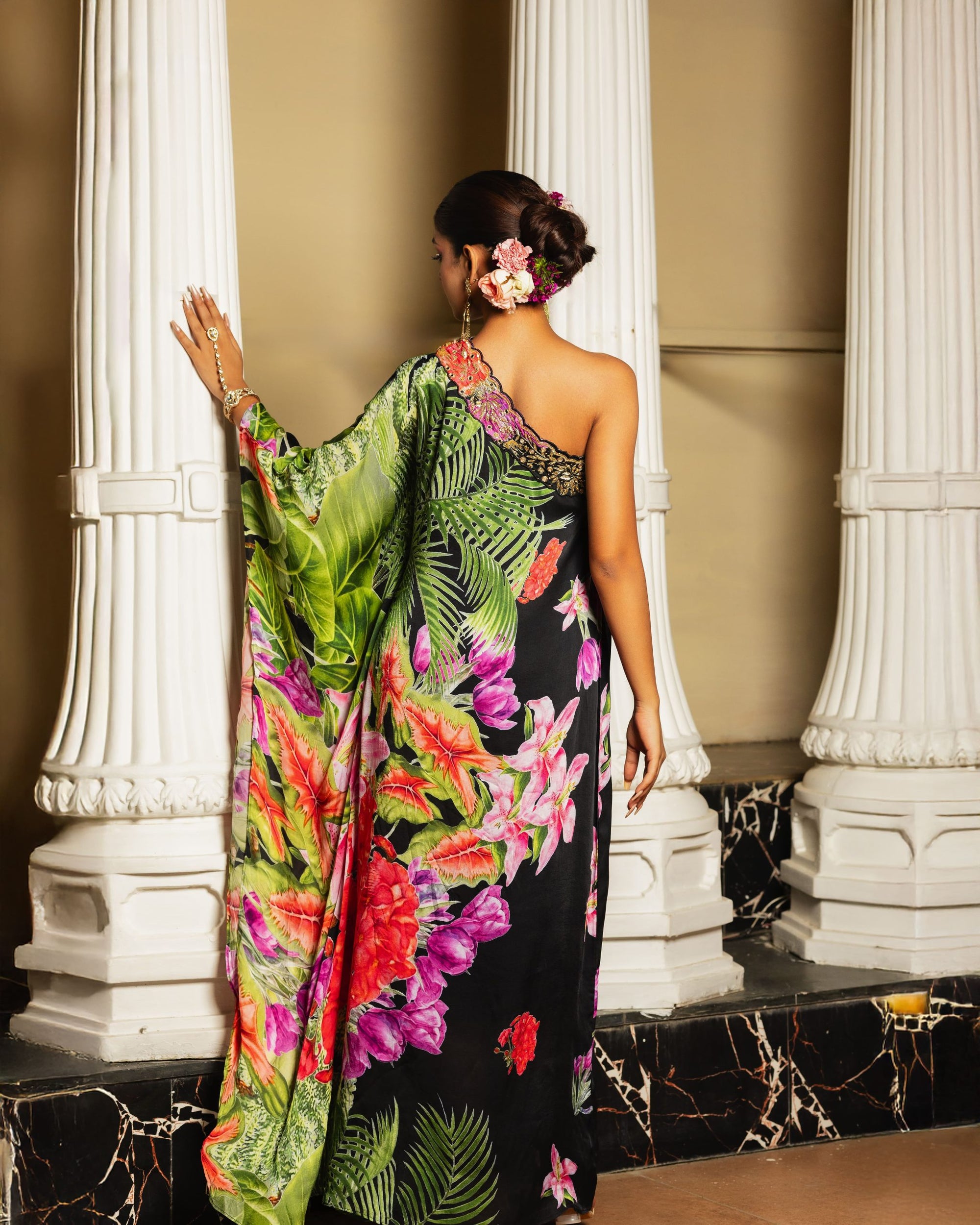 One Shoulder Kaftan