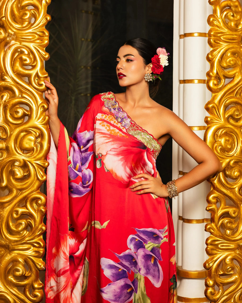 One Shoulder Kaftan