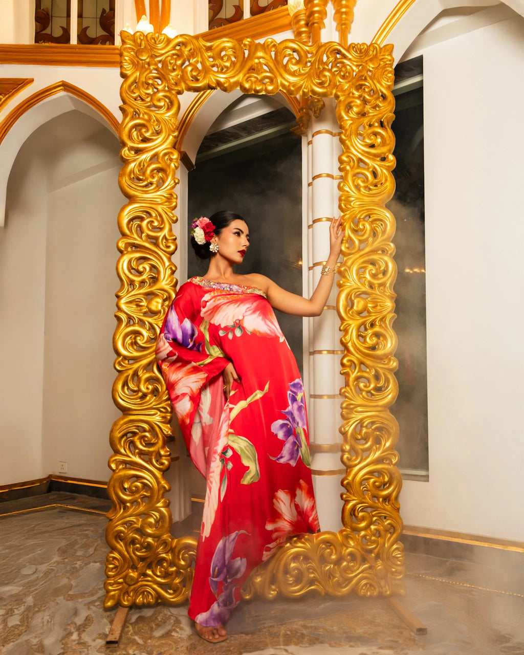One Shoulder Kaftan