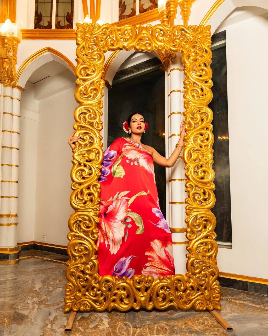 One Shoulder Kaftan