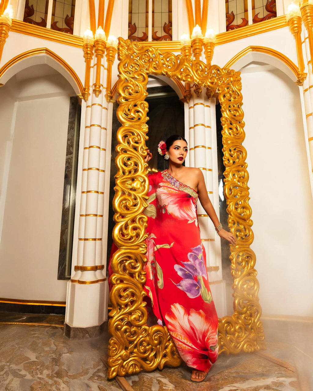 One Shoulder Kaftan