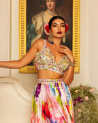 Exquisite Hand Embroidered Blouse Lehenga Set