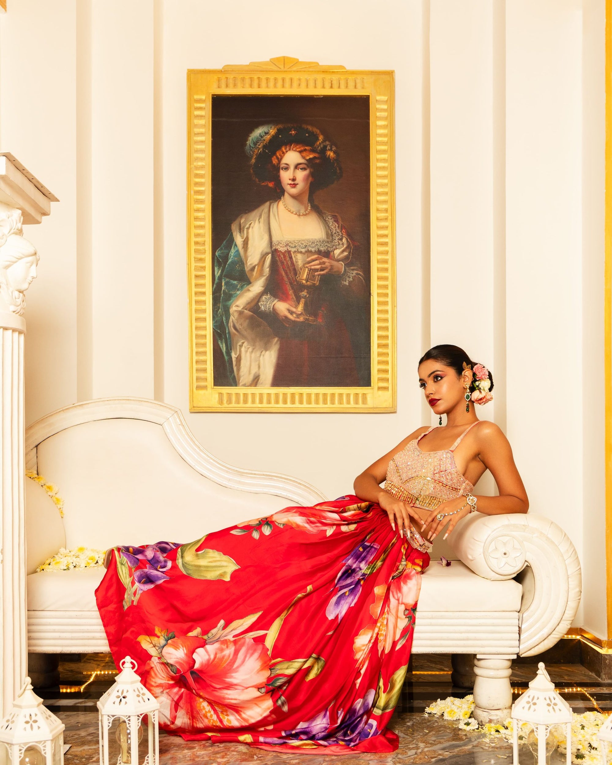 Hand Embroidered Cut Out Dress