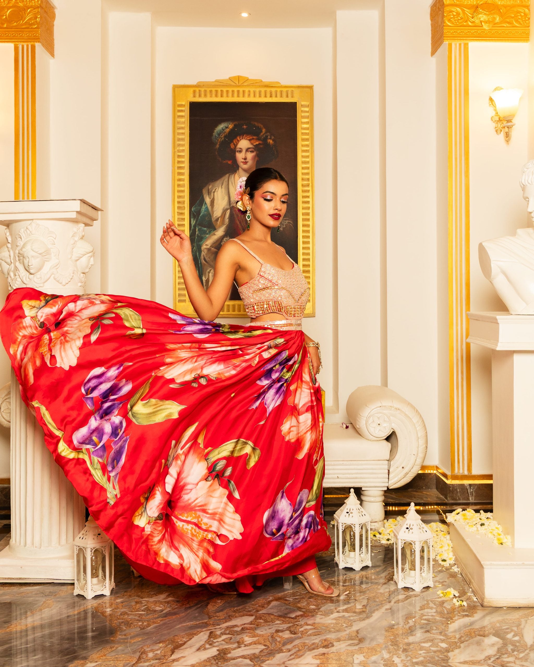 Hand Embroidered Cut Out Dress