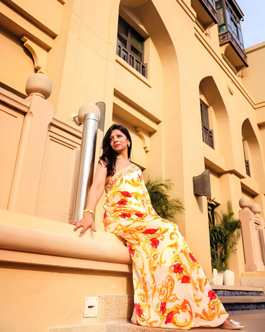 One Shoulder Kaftan